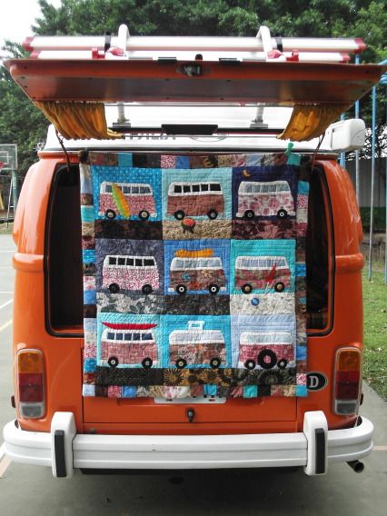 VW Bus pattern applique quilt Applique Quilt, Daylight Savings, Buy Shirts, Daylight Savings Time, Scrappy Quilts, Applique Quilts, Vw Bus, Beach Aesthetic, Baby Quilt