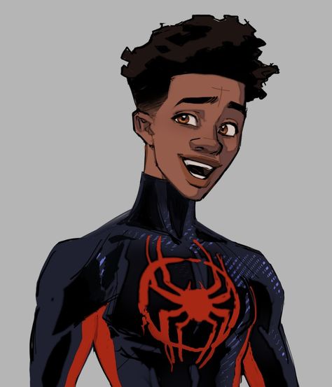 Prowler Miles Morales, Miles Morales Drawing, Po And Tigress, Prowler Miles, Miles Spiderman, Drawing Superheroes, Bug Boy, Miles Morales Spiderman, Spider Art