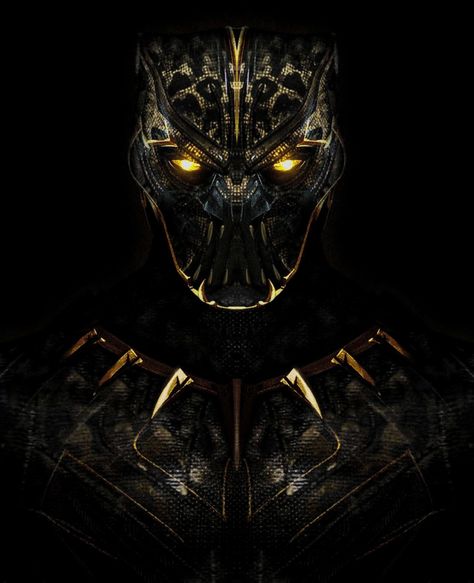 Killmonger Wallpaper, Kill Monger, Black Panther Hd Wallpaper, Golden Jaguar, Erik Killmonger, Film Marvel, Image Dbz, Panther Art, Black Panther Art