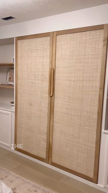 Becca Janis | Woodworker + Diyer on Instagram: "Murphy bed build - Part 1! Follow for part 2 Kit from @createabed #murphybed #woodworkher #womenwhobuild" Tropical Doors, Micro Living, Bamboo House Design, Foldable Bed, Bamboo House, Granny Flat, Home Board, Murphy Bed, Closet Doors