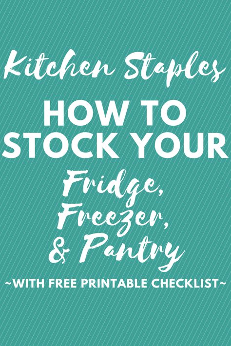 How To Stock A Fridge On A Budget, Fridge Staples, Eat On A Budget, Kitchen Staples, House Wife, Refrigerator Organization, Peanut Butter Pie, Challenge Accepted, Easy Homemade Recipes