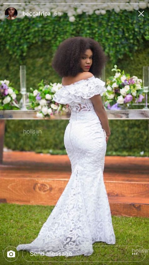 Young 1 White Lace Outfit, Nigerian Lace Styles, African Lace Styles, Lace Gown Styles, Special Event Dresses, African Dresses Modern, Afrikaanse Mode, Lace Dress Styles, African Wedding Dress