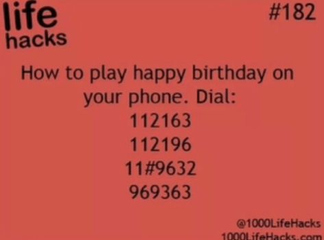 Life Hacks, Happy Birthday