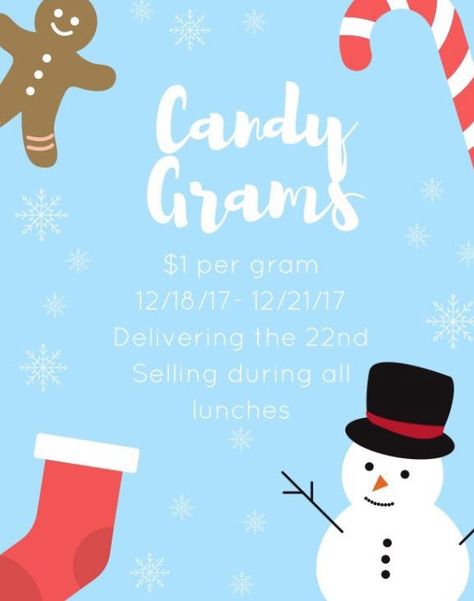 School Candy Grams Ideas, Christmas Candy Grams, Candy Cane Grams, Flyer Inspiration, Candy Grams, Staff Appreciation, School Staff, Holiday Candy, Student Council