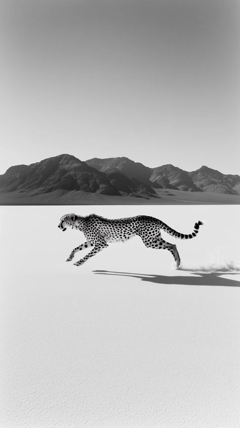 Cheetah Running, Black And White Photograph, Salt Flats, Black And White Photographs, Vintage Black, Salt, Running, Black And White, Photographer