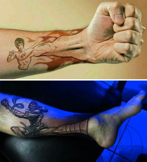 Cool tattoos Tattoo For Leg, Martial Arts Tattoos, Meditation Tattoo, Tattoo Anime, Scorpion Tattoo, Warrior Tattoos, Bad Tattoos, 3d Tattoos, Tattoo Stencil