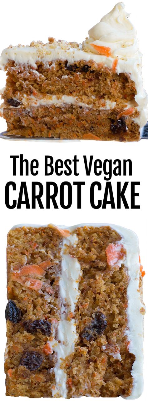 The Ultimate Vegan Carrot Cake Recipe Best Vegan Carrot Cake Recipe, Best Vegan Baking Recipes, Carrot Vegan Cake, Vegan Baking Recipes Desserts, Dairy Free Carrot Cake Recipe, Vegan Bakery Recipes, Vegan Desserts Recipes, Vegan Cake Recipes Easy, Vegan Gluten Free Carrot Cake