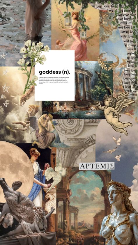 Greek Mythology Collage, Mythology Collage, Greek Mythology Aesthetic, Mythology Aesthetic, Other Woman, Aesthetic Backgrounds, Greek Mythology, Spirituality, Collage