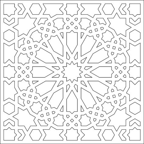 Arabesque Pattern Geometry, Islamic Art Design, Islamic Geometric Design, Islamic Geometric Art, Islamic Patterns Geometric, Islamic Geometric Pattern, Islamic Design Pattern, Islamic Motifs, Geometric Pattern Art