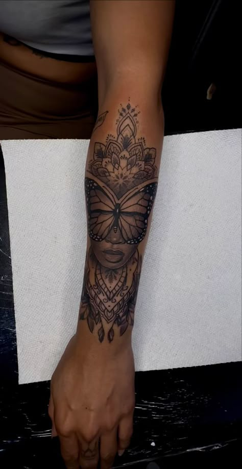 Geometric Arm Tattoos For Women, Face Tattoos For Women On Arm, African American Tattoo Ideas For Women, Neck Cover Up Tattoos For Women, Outer Forearm Tattoo Women Unique, Lower Arm Tattoos For Women Unique, Whole Sleeve Tattoos For Women, Indian Tattoos For Women, Cover Up Tattoos For Women