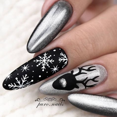 Time for some inspo on your next mani? This is when grey nails come into play. They will not only make everyone’s jaw drop but also become your go to nail style. Find the most enchanting ideas here. #greynails #graynails #greynailsdesigns #greynailideas #graynailsdesign #mattegraynails #classynails #glittergraynails #grayombrenails Grey And Black Nails, Grey Matte Nails, Grey Acrylic Nails, Accent Nail Designs, Grey Nails, Grey Nail Designs, Witch Nails, Nails Designer, Christmas Nail Stickers