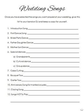 Wedding Reception Checklist, Reception Timeline, Wedding Song List, Wedding Reception Timeline, Wedding Reception Music, Wedding Planning Binder, Party Reception, Wedding Planning On A Budget, Anna Campbell