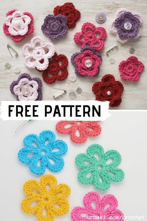 Wall Hanging Paper Craft, Hanging Paper Craft, Craft For Home Decoration, Easy Crochet Flower, Crochet Applique Patterns Free, Crochet Flowers Easy, Hanging Diy, Flower Wall Hanging, Crochet Flowers Free Pattern