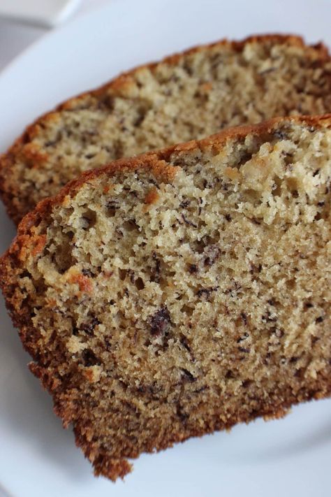 Banana Bread (no nuts) - Lauren's Latest Banana Sour Cream Bread, Sour Cream Bread, Amazing Banana Bread, Simple Banana Bread Recipe, Simple Banana Bread, Kid Cooking, Sour Cream Banana Bread, Lemon Poppyseed Bread, Banana Bread Recipe Moist