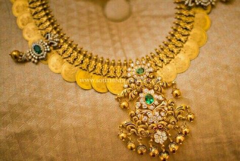 Kasula Peru, Kasu Mala, 22 Carat Gold Jewellery, Bridal Jewellery Set, Jewellery Website, Bridal Jewelery, Antique Gold Jewelry Indian, Gold Jewelry Simple Necklace, Beautiful Gold Necklaces