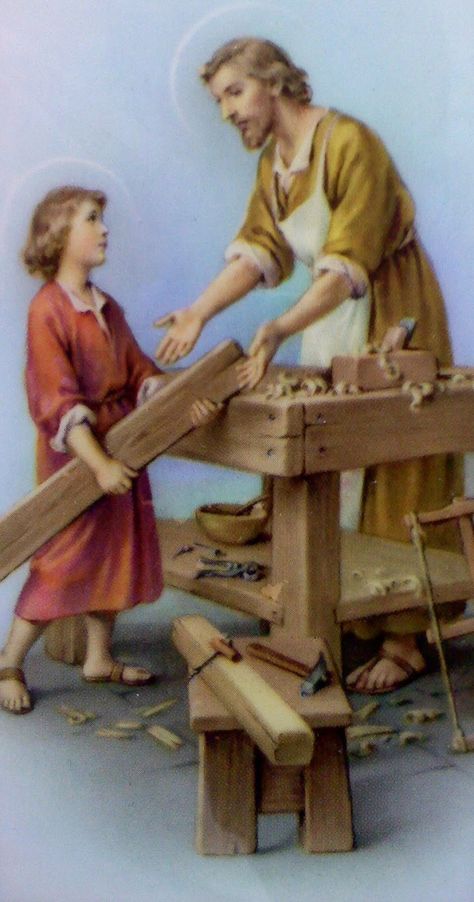 St. Joseph ~ Picture of the Carpenter on Wood ~ Craft - Catholic Inspired St Joseph Pictures, Saint Joseph Art, Santi Cattolici, Vintage Holy Cards, Catholic Pictures, Grandma Quotes, San Giuseppe, Christian Images, Child Jesus