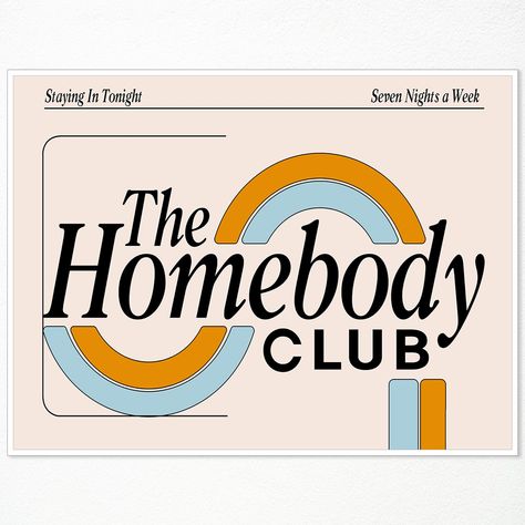 PRICES MAY VARY. The Homebody Club Wall Art: Join "The Homebody Club" with our exclusive wall art collection. Embrace the cozy and introverted lifestyle with unique designs that celebrate the joy of staying in. Available in three sizes: 12x16 inches, 16x24 inches, and 24x36 inches, our wall art is perfect for creating a comforting atmosphere in your home. Elevate your apartment decor with our fun art prints designed to hang proudly above your couch. These vibrant and engaging prints from "The Ho Leave By 9 Sign, Stay A While Sign, The Homebody Club Print, The Homebody Club, Fun College Apartment, College Apartment Art, Wall Prints Bedroom, Canvas Wall Decor Living Room, Homebody Club