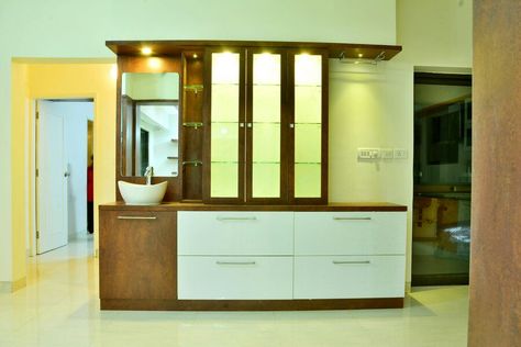 Crockery Unit With Wash Basin, Kitchen Crockery Unit Design, Kitchen Crockery, Crockery Cabinet Design, Crockery Cabinet, Crockery Unit Design, Crockery Unit, Modern Cupboard Design, Washbasin Design