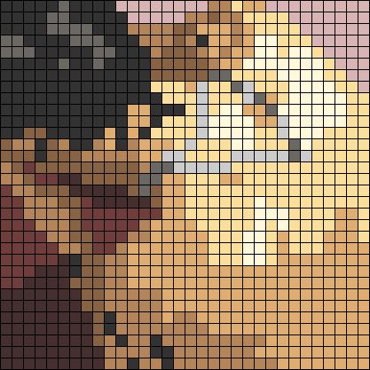 Alpha pattern #120247 | BraceletBook Harry Styles Grid Pattern, Ariana Grande Alpha Pattern, Cross Stitch Harry Styles, Harry Styles Crochet Grid, Harry Styles Crochet Tapestry, Louis Tomlinson Cross Stitch, Alpha Pattern Harry Styles, Music Alpha Pattern, Harry Styles Crochet Pattern