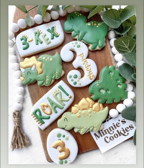 Dinosaur Theme 3rd Birthday, Dinasour 2nd Birthday, Three O Saurus, Three Rex Cake Boy, 3rex Cookies, Two Rex Birthday Party Boy Cake, Three Rex Cupcakes, 3 Rex Birthday Party Boy Cake, 3rd Dinosaur Birthday Party For Boy