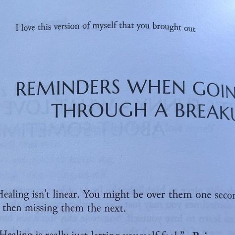 thebreakupjournal on Instagram: "My new book “I love this version of myself that you brought out” is now available on Amazon :) 

#heartbreak #healing #lettinggo #healingquotes" January 13, Healing Quotes, New Books, Letting Go, Love This, Healing, Bring It On, I Love, Books