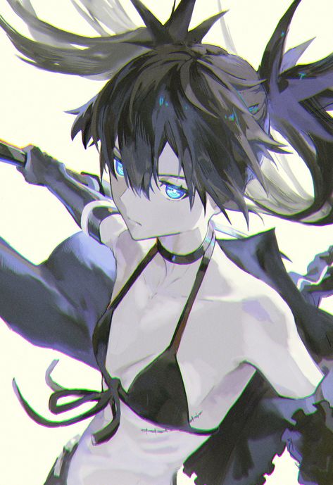 Black Rock Shooter Fanart, Black Rock Shooter Wallpapers, Black Rock Shooter Icon, Black Rock Shooters, Panty And Stocking Anime, Secret Handshake, Black Rock Shooter, Fnaf Characters, Art Station