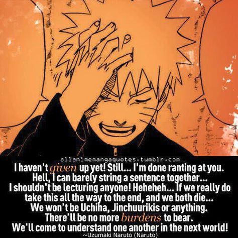 You idiot !!!   Admin #A !!  - http://ift.tt/1HQJd81 Naruto Speech, Naruto Uzumaki Quotes, Naruto Shippuden Quotes, Sekai No Owari, Naruto Facts, Naruto Quotes, 3 Brothers, You Are My Friend, Manga Quotes