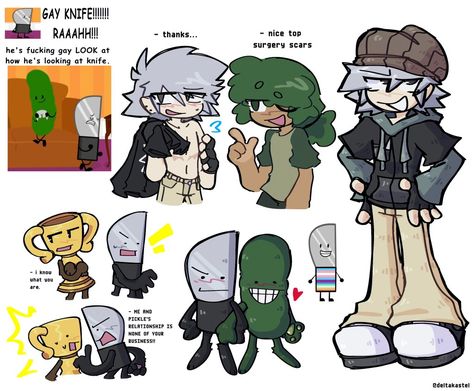 Pickle X Knife Inanimate Insanity, Inanimate Insanity All Characters, Knife Inanimate Insanity Human, Pickle X Knife Ii, Nickel Inanimate Insanity Fanart, Knife And Pickle Inanimate Insanity, Trophy X Knife Inanimate Insanity, Knife Ii Fan Art, Knife X Trophy