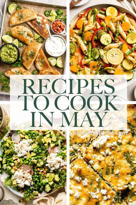 What Recipes to Cook in May May Recipes, Balsamic Carrots Roasted, Tofu Lettuce Wraps, Beef Noodle Stir Fry, Asparagus Frittata, Vegetarian Ramen, Spring Produce, Thyme Recipes, Beet Soup