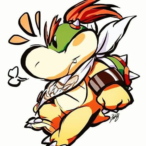 Nintendo Mario Bros, Bowser Jr, King Koopa, Mario Fan Art, Retro Gaming Art, Jr Art, Video Game Fan Art, Super Mario Art, Nintendo Art