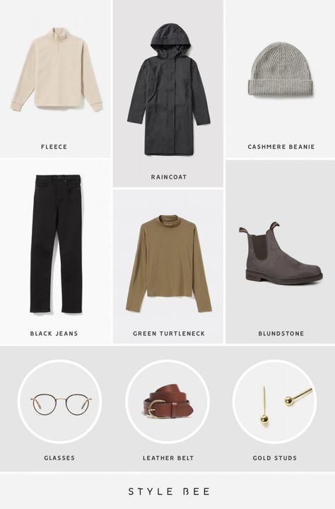 12 EASY OUTFITS FOR SPRING/FALL Outfits For Early Spring, Fashion Anatomy, Capsule Style, Outfits For Spring, Easy Outfits, Blundstone Boots, Feminine Fashion, Early Spring Outfits, Raincoats For Women