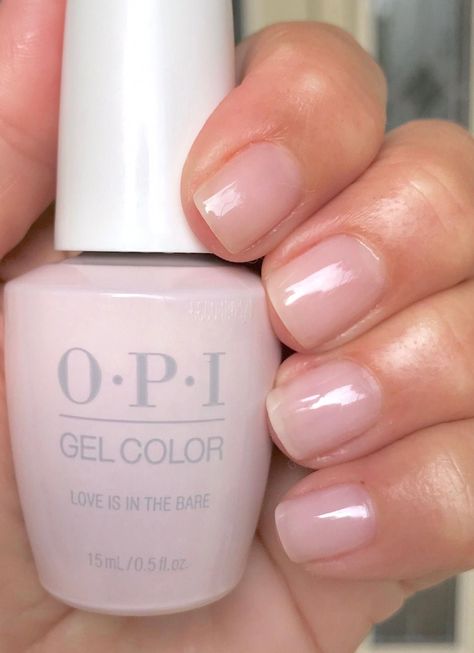 Bare Nails, Nail Shades, Opi Gel Nails, Milky Nails, Finger Nail Art, Easy Nails, Gel Top Coat, Opi Nail Polish, Neutral Nails