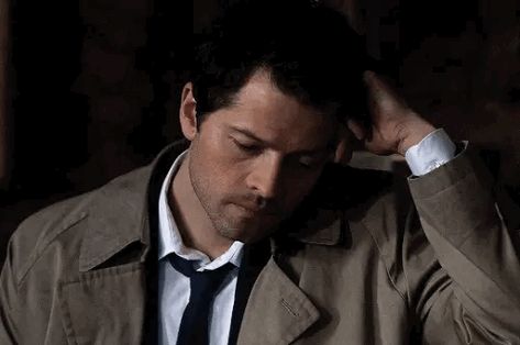 Castiel Gifs, Misha Collins Gif, Castiel Gif, Castiel Aesthetic, Cas Supernatural, Supernatural Gif, Misha Jensen, Castiel Angel, Castiel Spn