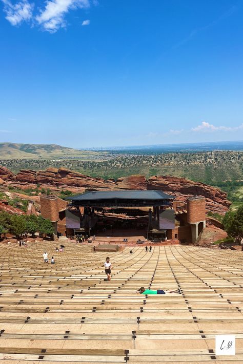 Colorado Aesthetic, Red Rocks Amphitheater, Rocky Mountains Colorado, Traveling Aesthetic, Aesthetic View, Red Rock Amphitheatre, Red Rocks, Vision Boards, Colorado Mountains