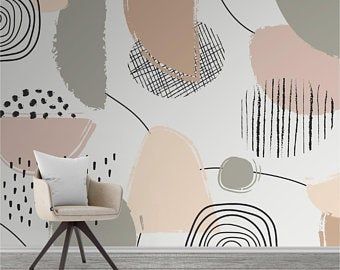 Photo Mural, Dekorasi Kamar Tidur, Peel And Stick Vinyl, Wallpaper Wall, Abstract Wallpaper, Stick Wallpaper, Panel Design, Peel And Stick Wallpaper, Wall Mural