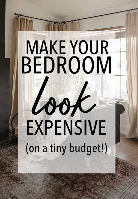 10 tips to make your bedroom LOOK expensive on a tiny budget!! Bedroom styling tips. How to decorate bedroom like a designer. Designer inspired bedroom. Affordable decorating tips Bedroom Decor On A Budget, Bedroom Decor For Women, Bedroom Styling, Bedroom Decor For Couples, Classy Bedroom, Backyard Oasis Ideas, Bad Inspiration, Small Bathroom Ideas On A Budget, Creative Bedroom