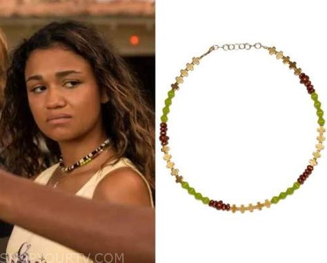 Outer Banks 2x05 Fashion, Clothes, Style and Wardrobe worn on TV Shows | Shop Your TV Outerbanks Girl Outfits, Diy Outer, Kiara Outer Banks Style, Pogue Life Outfits, Outer Banks Outfits, Outer Banks Style, White Beaded Necklace, Outer Banks Beach, Worn On Tv