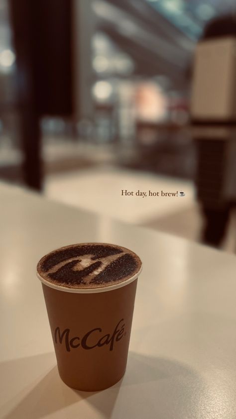 #mcdonalds #mcd #cappuccino Aesthetic Ig Inspo Pics, Cappuccino Quotes, Cafe Captions Instagram, Cafe Snaps, Coffee Photography Aesthetic, Coffee Snaps, Cappuccino Aesthetic, Mc Cafe, Cafe Pic