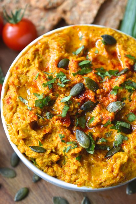 Roasted Carrot Dip | Every Last Bite Pumpkin Seed Nutrition, Bbq Cauliflower, Carrot Dip, Roast Chicken Dinner, Cauliflower Bread, Roasted Carrot, Cauliflower Steaks, Healthy Grains, Cooked Carrots