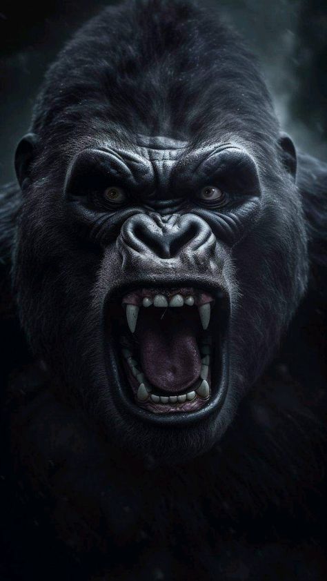 Animals Posing, Gorilla Wallpaper, Gorilla Portrait, Angry Gorilla, Camera Poses, Cute Tattoo Ideas, Gorillas Art, Gorilla Tattoo, Silverback Gorilla