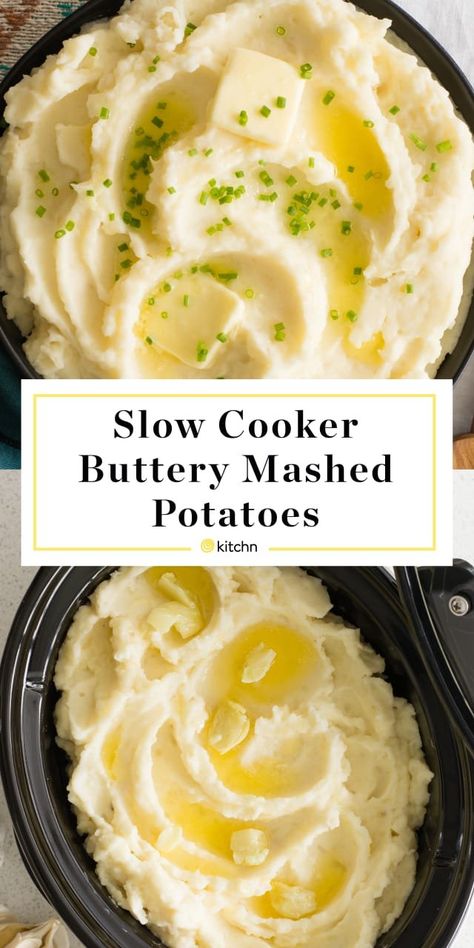 Garlic Butter Mashed Potatoes, Easy Garlic Butter, Buttery Potatoes, Simple Sides, Butter Mashed Potatoes, Buttery Mashed Potatoes, Recipe Slow Cooker, Easy Mashed Potatoes, Thanksgiving Food Sides