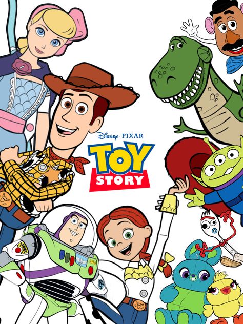 Toy Story Cartoon Characters, Toy Story Art Drawing, Toy Story Illustration, Toy Story Drawings, Hidden Disney Characters, Wallpaper Toy Story, Toy Story Art, Toy Story Poster, Toy Story Clipart