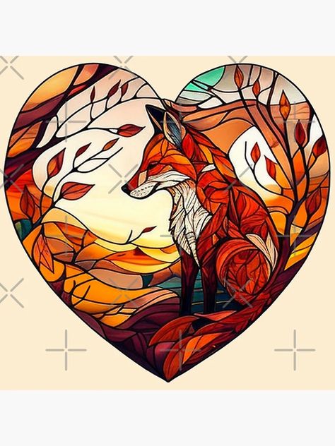 "Good ol' Fox as an Autumn-themed Stained Glass Heart. Beautiful Critter that Good Ol' Fox!" Art Board Print for Sale by SeaStories88 | Redbubble Stained Glass Heart, Fox Art, Glass Heart, Art Board, Art Boards, Stained Glass, Craft Ideas, Fox, Stain