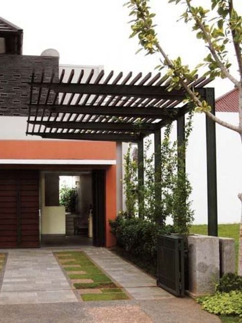 51 Pergola Design Ideas Turn Your Garden Into a Peaceful Refuge #pergola Pergola Design Ideas, Carport Modern, Wisteria Pergola, Garage Pergola, Rustic Pergola, White Pergola, Small Pergola, Pergola Diy, Cheap Pergola