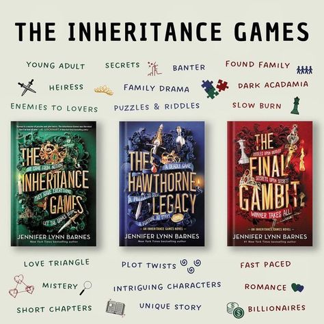 Books For 13 Yo, Inheritence Games, The Inheritance Games Bookmark, The Inheritance Games Book, The Inheritance Games Book Series, Book Series To Read, The Inheritance Games, Inheritance Games, Inheritance Games Cover