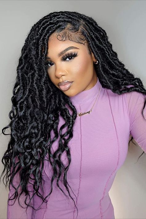 Wavy Locs, Spring Twist Hair, Synthetic Braiding Hair, Afro Twist, Locs Crochet, Crochet Hair Extensions, Marley Hair, Faux Locs Hairstyles, Hippie Hair