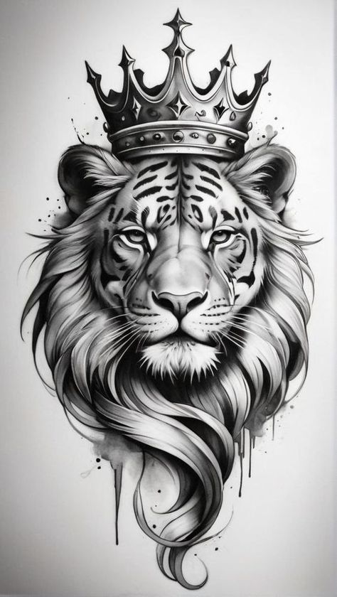 Tiger Sketch, Tiger Tattoo Sleeve, Wildlife Tattoo, Lion Sketch, Lion Tattoo Sleeves, Realistic Tattoo Sleeve, Lion Head Tattoos, Tiger Tattoo Design, Egypt Tattoo