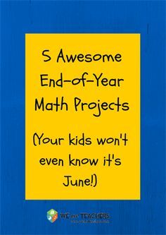 5 Awesome End-of-Year Projects to Keep Your Math Students Engaged - WeAreTeachers Math Projects Middle School, Junior High Math, Math Enrichment, Math School, Math Intervention, 7th Grade Math, 8th Grade Math, Math Projects, 5th Grade Math