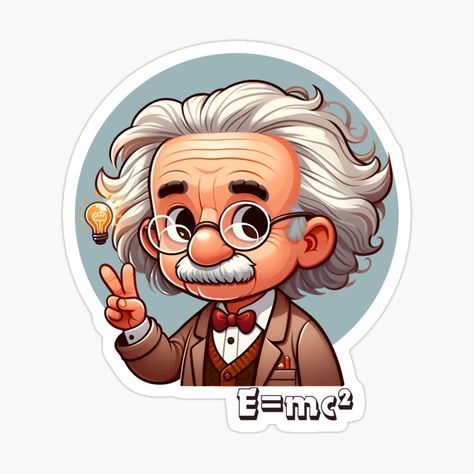 Albert Einstein Portrait by MusesWhispers | Redbubble Albert Einstein Drawing Cartoon, Physics Design Ideas, Einstein Illustration, Albert Einstein Portrait, Einstein Portrait, Albert Einstein Photo, Teachers Illustration, Funny Cartoon Characters, Alphabet Blocks