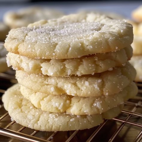 Amish Sugar Cookies Taste Of Home, Amish Sugar Cookie Recipe, Amish Cookies, Amish Sugar Cookies, Pineapple Cookies, Christmas Candy Recipes, Amish Recipes, Breakfast Dessert, Sliced Almonds